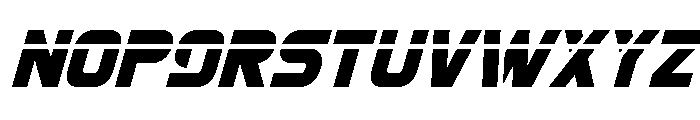 Mission: Danger Laser Italic Font LOWERCASE