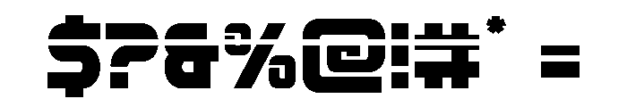 Mission: Danger Laser Font OTHER CHARS