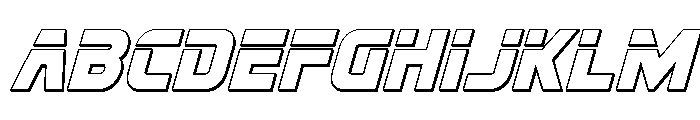 Mission: Danger Outline Italic FONT