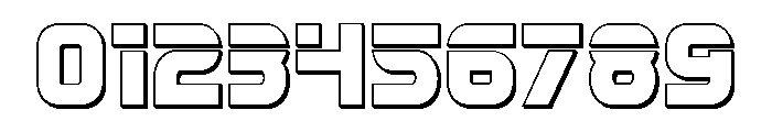 Mission: Danger Outline Font OTHER CHARS