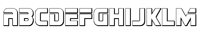 Mission: Danger Outline Font UPPERCASE