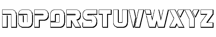 Mission: Danger Outline Font UPPERCASE
