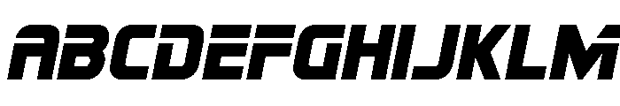 Mission: Danger Semi-Italic Font UPPERCASE