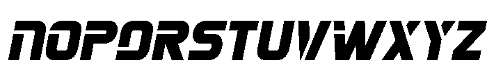 Mission: Danger Semi-Italic Font UPPERCASE