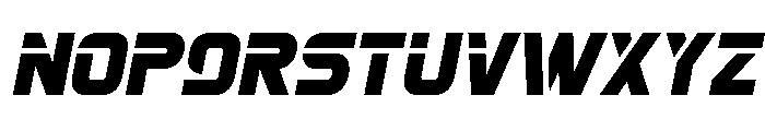 Mission: Danger Semi-Italic Font LOWERCASE
