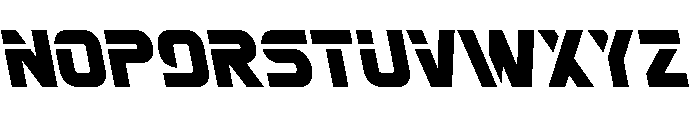 Mission: Danger Semi-Leftalic Font LOWERCASE