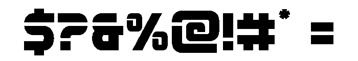 Mission: Danger Spaced Font OTHER CHARS