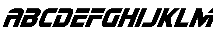 Mission: Danger Super-Italic Font UPPERCASE