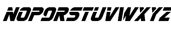Mission: Danger Super-Italic Font LOWERCASE