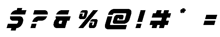 Mission: Danger Title Italic Font OTHER CHARS