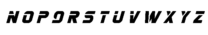 Mission: Danger Title Italic Font LOWERCASE