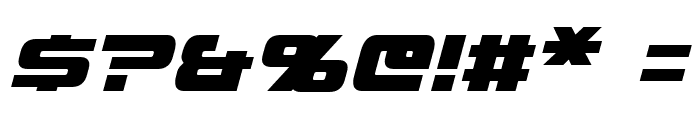 Mission GT-R Italic Font OTHER CHARS