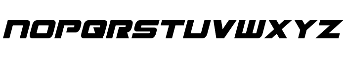 Mission GT-R Italic Font LOWERCASE