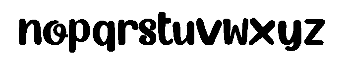 Mistaltoedemo-Regular Font LOWERCASE