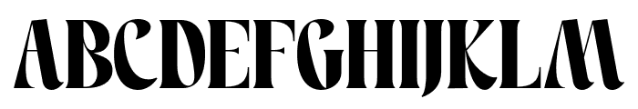 Mistegave Regular Font UPPERCASE