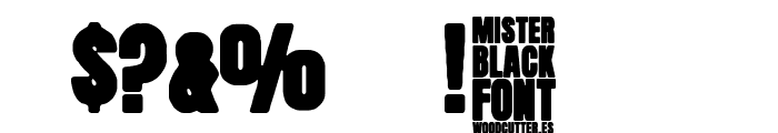 Mister Black Font OTHER CHARS