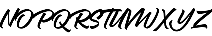 Mister Lindquist PERSONAL USE Regular Font UPPERCASE