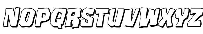 Mister Twisted 3D Italic Font UPPERCASE