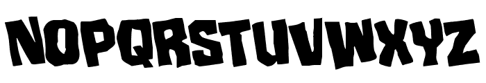 Mister Twisted Rotated Font UPPERCASE