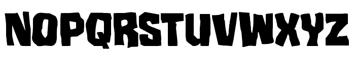 Mister Twisted Staggered Font UPPERCASE