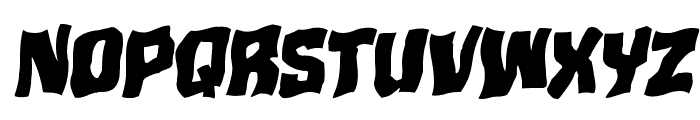 Mister Twisted Warped Italic Font UPPERCASE