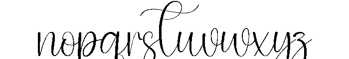 Misterlatters Font LOWERCASE