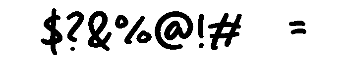 Mistery Silent Font OTHER CHARS