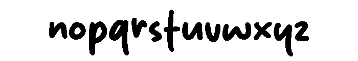 Mistery Silent Font LOWERCASE