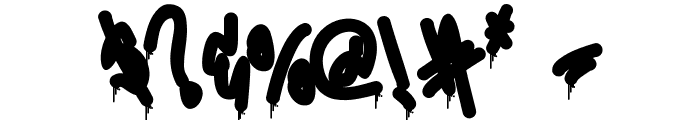 Misty Lines Drip Font OTHER CHARS