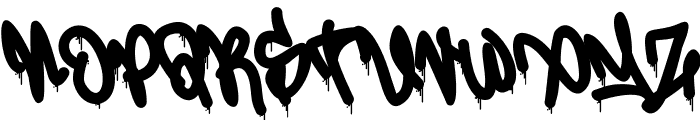 Misty Lines Drip Font UPPERCASE