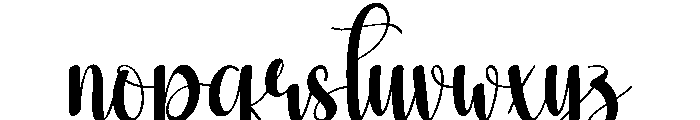 Mistymorn Font LOWERCASE
