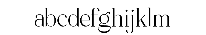 Mitchaella Free Modern Unique  Regular Font LOWERCASE