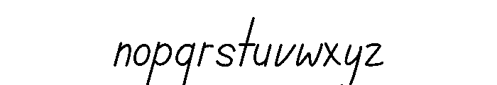 Mitochondria Font LOWERCASE