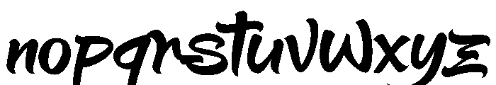 Mitshuka PERSONAL USE Regular Font LOWERCASE