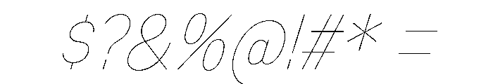 Mixolydian Titling Hairline Ita Font OTHER CHARS