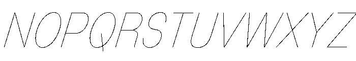 Mixolydian Titling Hairline Ita Font UPPERCASE