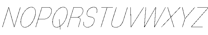 Mixolydian Titling Hairline Ita Font LOWERCASE