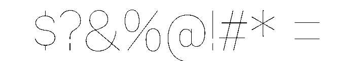 Mixolydian Titling Hairline Font OTHER CHARS