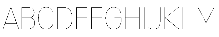 Mixolydian Titling Hairline Font UPPERCASE