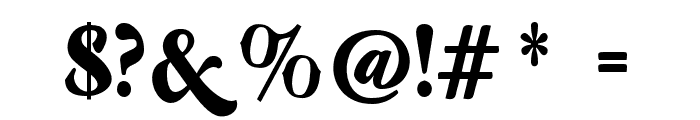 Miztar-Regular Font OTHER CHARS