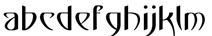 Mizu Regular E. Font LOWERCASE