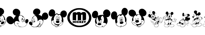 mickey m tfb Font UPPERCASE