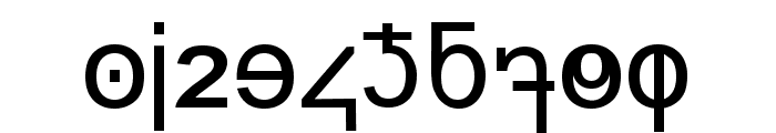 minuscule digits Font OTHER CHARS