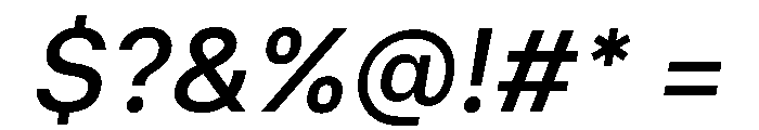 Miranda Sans 500italic Font OTHER CHARS