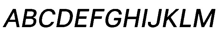 Miranda Sans 500italic Font UPPERCASE