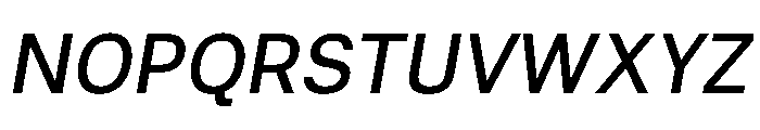 Miranda Sans 500italic Font UPPERCASE