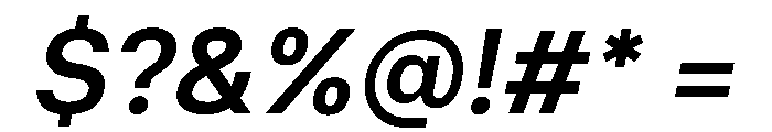 Miranda Sans 600italic Font OTHER CHARS