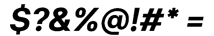 Miranda Sans 700italic Font OTHER CHARS