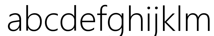Microsoft JhengHei Light Font LOWERCASE