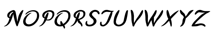 Miasma-BoldItalic Font UPPERCASE